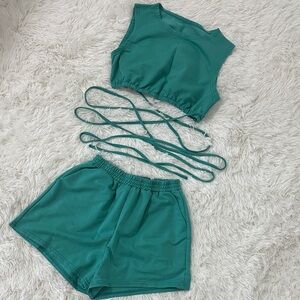 SHEIN Teal Two-Piece Set